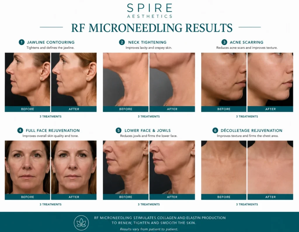 RF Microneedling Skin tightening New Scarborough results