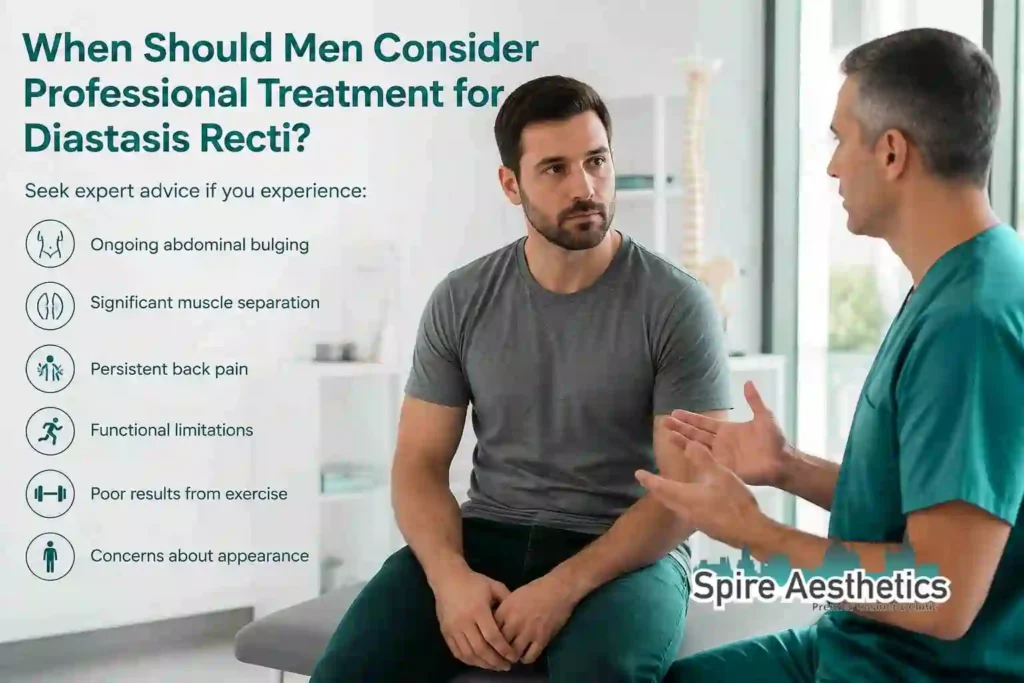 When Should Men Consider Professional Treatment for Diastasis Recti New Scarborough?
